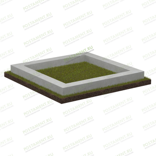 Цоколь бетонный на могилу 22001