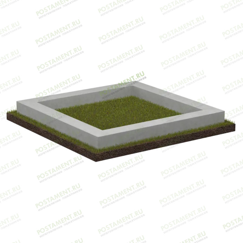 Цоколь бетонный на могилу 22001