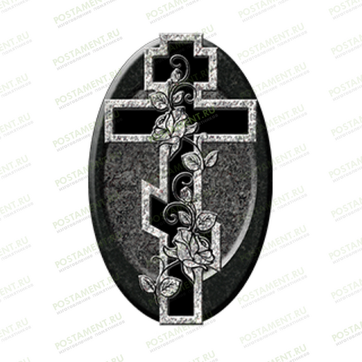 Крест из керамики на памятник 92102