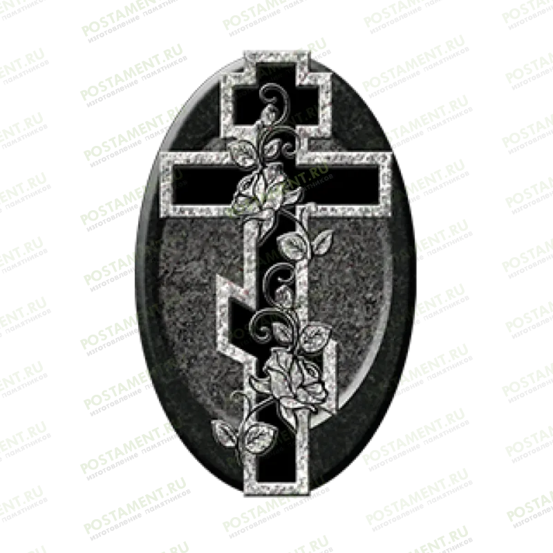 Крест из керамики на памятник 92102