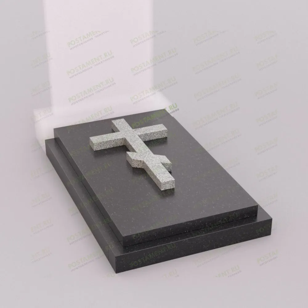 Надгробная плита с крестом для памятника 81024
