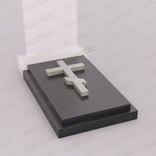 Надгробная плита с крестом для памятника 81024