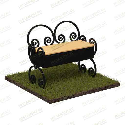 лавочка на кладбище с ящиком ритуальная 50111