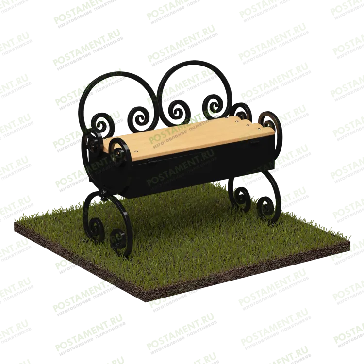 лавочка на кладбище с ящиком ритуальная 50111