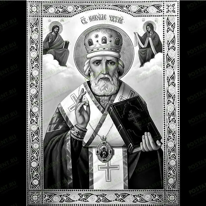 Икона Николай Чудотворец на памятник 98058