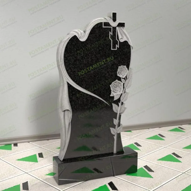 Памятник с сердцем 12676