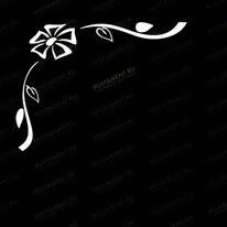 Виньетка с цветком 96003