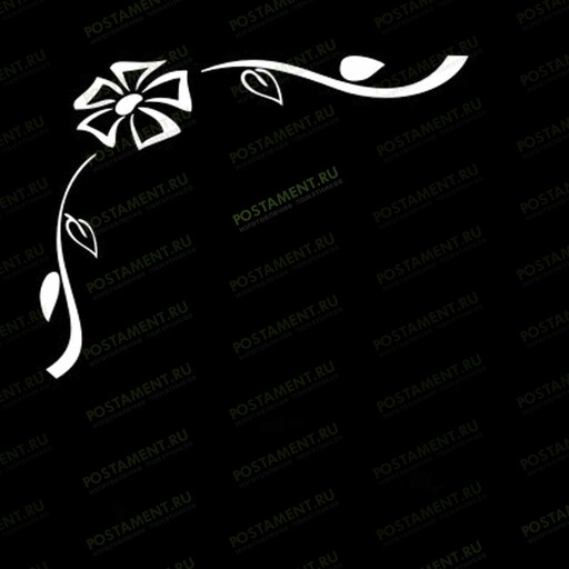 Гравировка виньетки на памятнике 96003