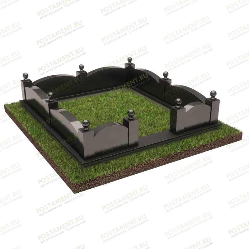 Цоколь гранитный на могилу 22127
