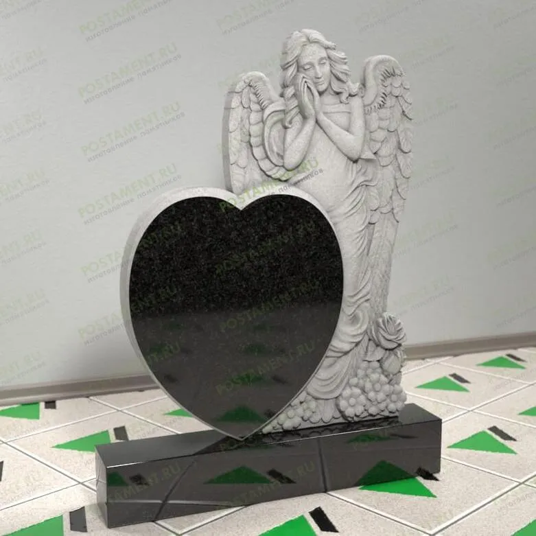Ангел с сердцем на могилу эксклюзивный 14363