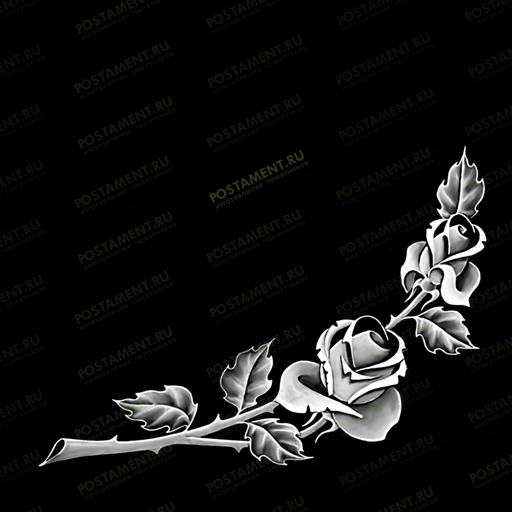 Виьетка - розочки на памятник 91017