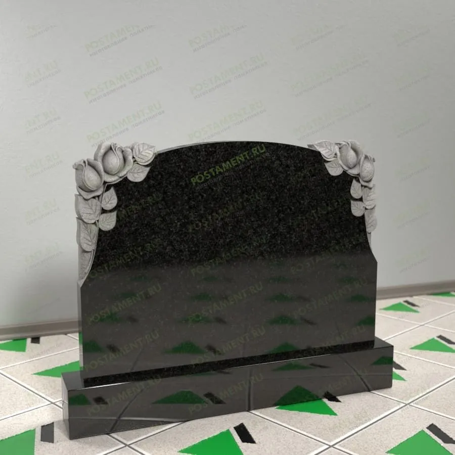 Памятник с розами 17662