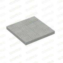 Плитка тротуарная 60008, название Паркет серая, размер 30×30×3