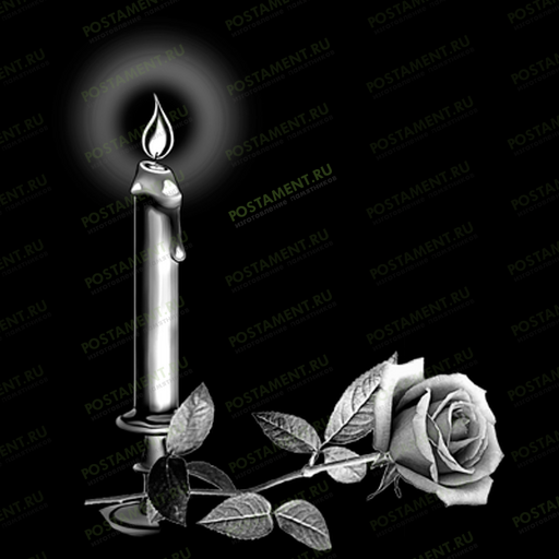 Свеча с розами на памятник 92014