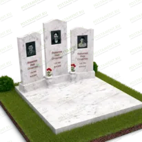 Мраморный комплекс с тремя памятниками № 18863