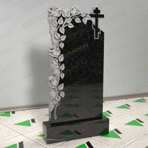 Надгробие с розами из гранита 12628