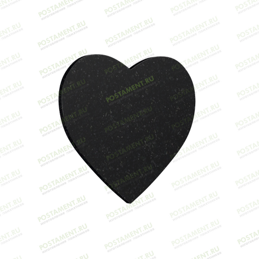 вставка на памятник из гранита в форме сердца