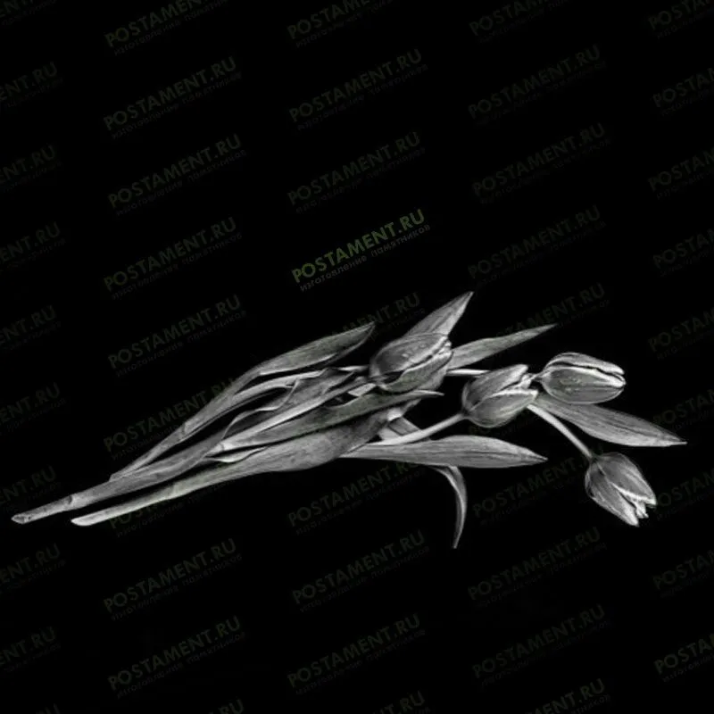 Букет тюльпанов на памятник 91030