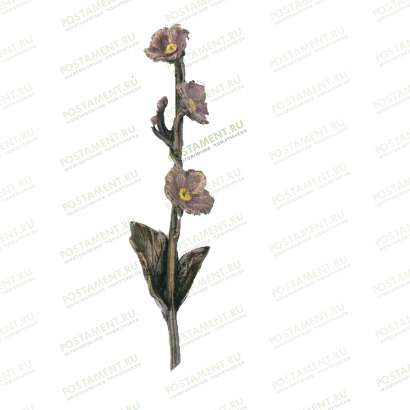 Веточка на памятник из бронзы 82034