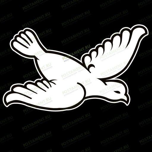  оформление голубь на памятник 91140