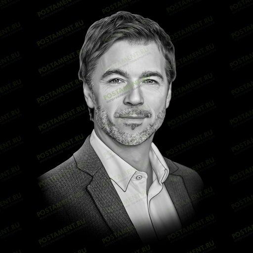 стандартный портрет на памятник лазерной гравировкой