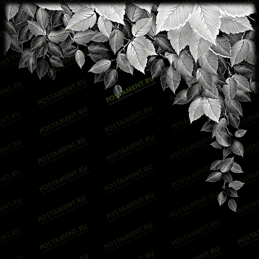 веточка листьев гравировка на памятник