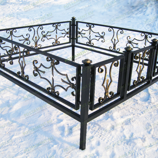 Кованая ограда на могилу 34028