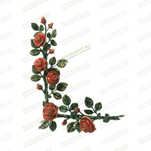 Розочка на памятник из бронзы 82044