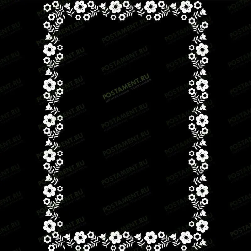Рамка на памятник гравировка 91208