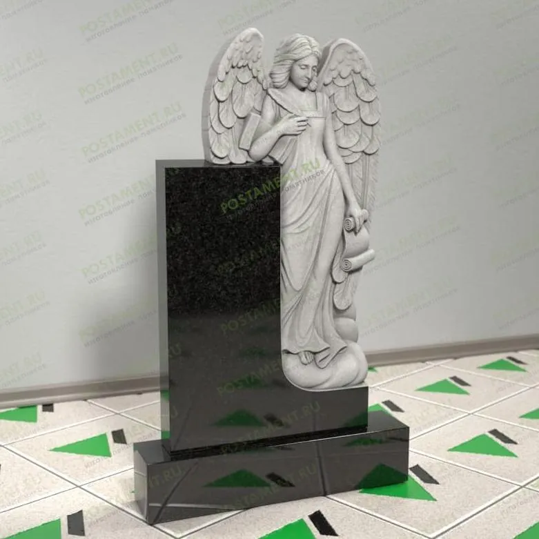 Памятник скорбящий ангел на могилу 14343