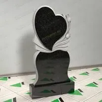 Памятник-сердце с розами № 12670