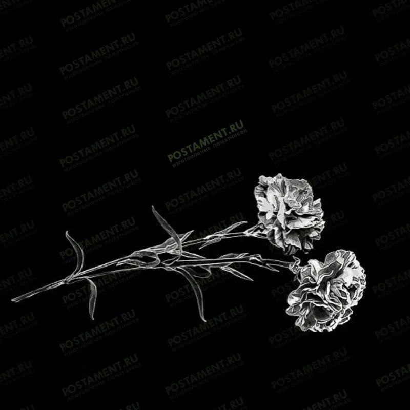 2 гвоздики для гравировки на памятник