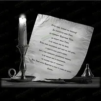 Свеча, перо и бумага 91610