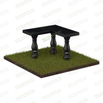 Скамейка из гранита 51119 для оформления могилы