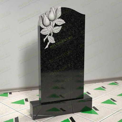 Памятник с розочками на могилу 12543