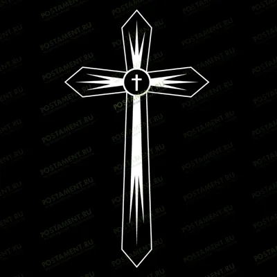 Крест католический изображение на памятник 93028