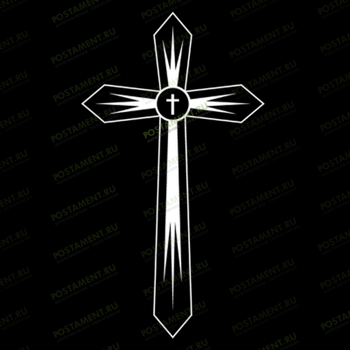 Крест католический изображение на памятник 93028