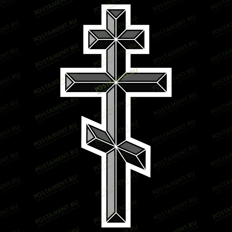 гравировка православного креста на памятник 93040