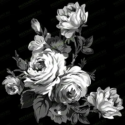 Изображение роз на памятник 91054