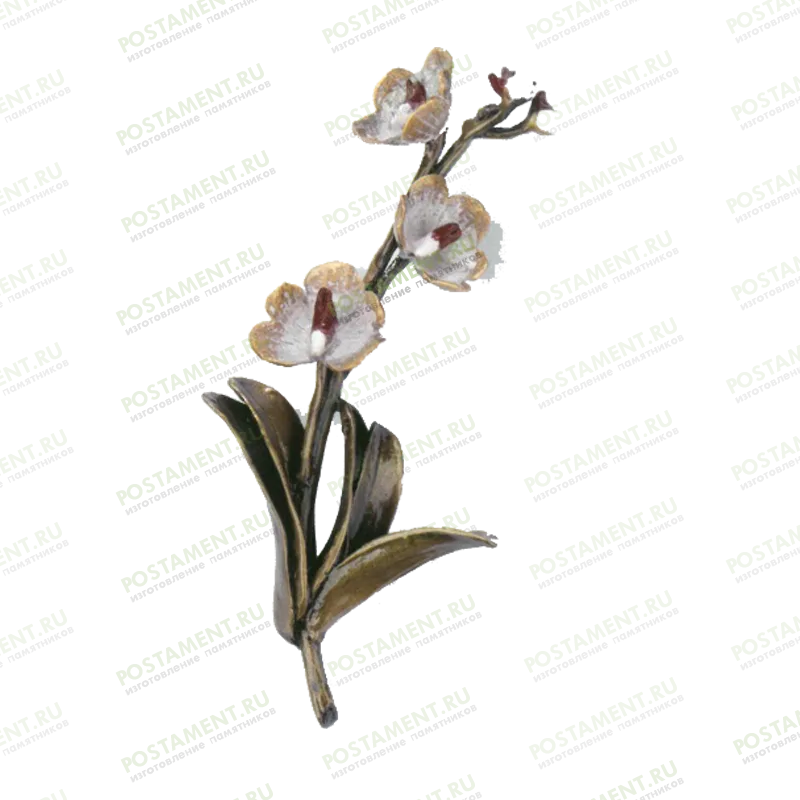 Орхидея из бронзы на памятник 82036