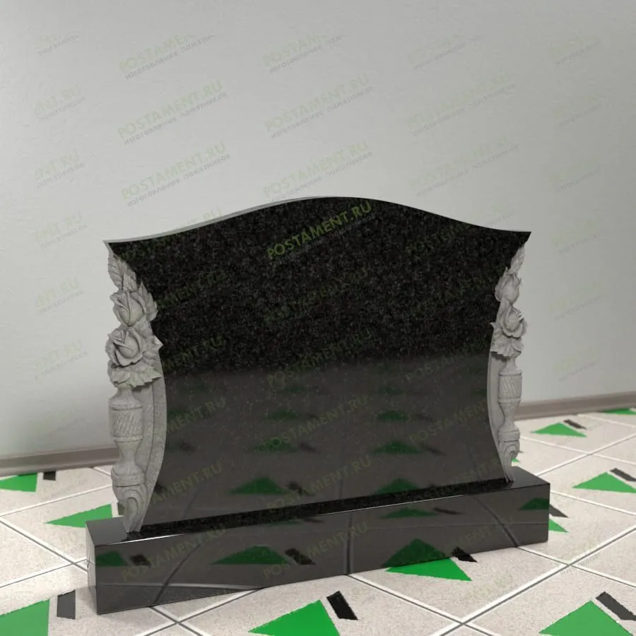 Памятник вазы с розами 17697