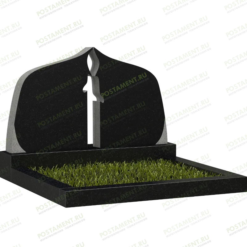 Составной памятник в виде свечи