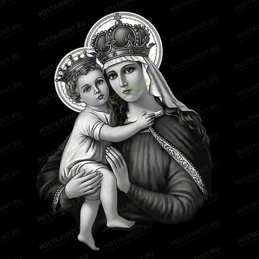 Икона Божией Матери на памятнике 98016