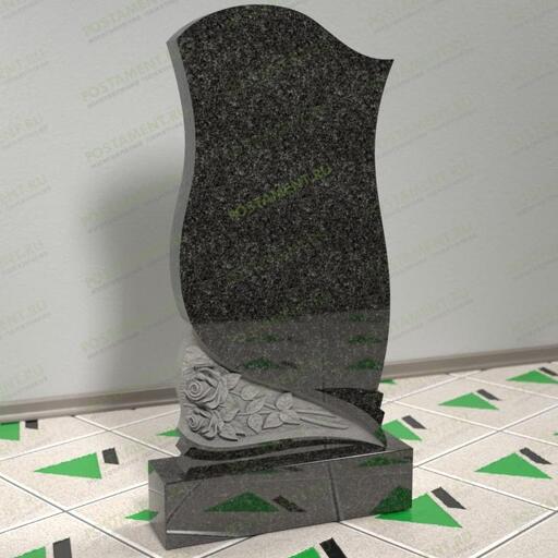 Памятник с резными розами 12505