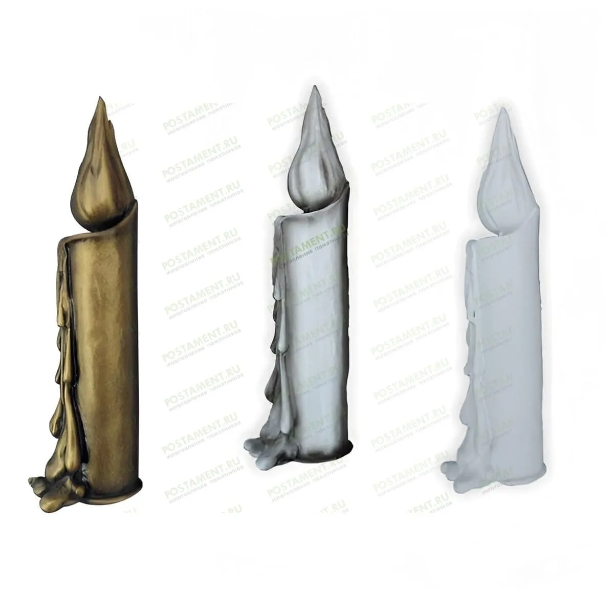 свеча на памятник белая акрил 82219