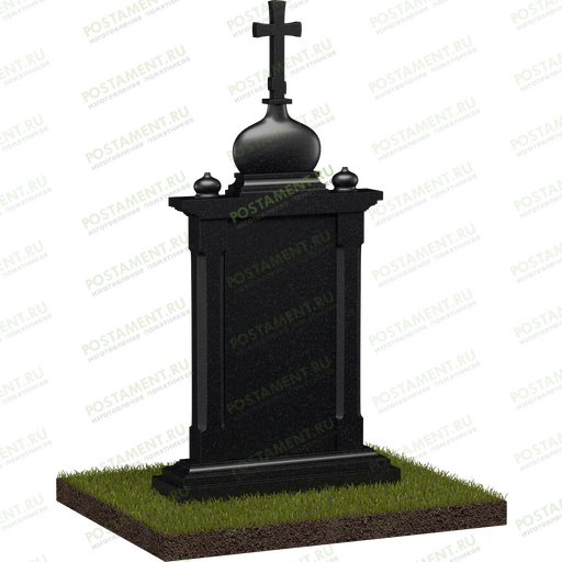 Часовня на могилу с куполом и крестом
