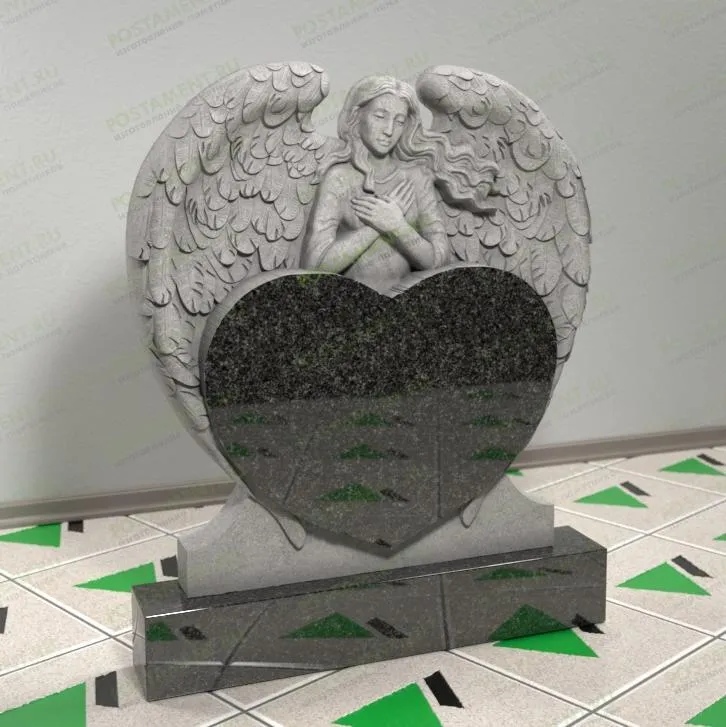 Ангел с сердцу на могилу
