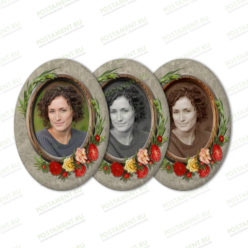 Керамический медальон на памятник 91819