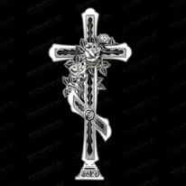 Крестик с розой 93018