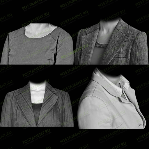 Пиджак на памятник женщине